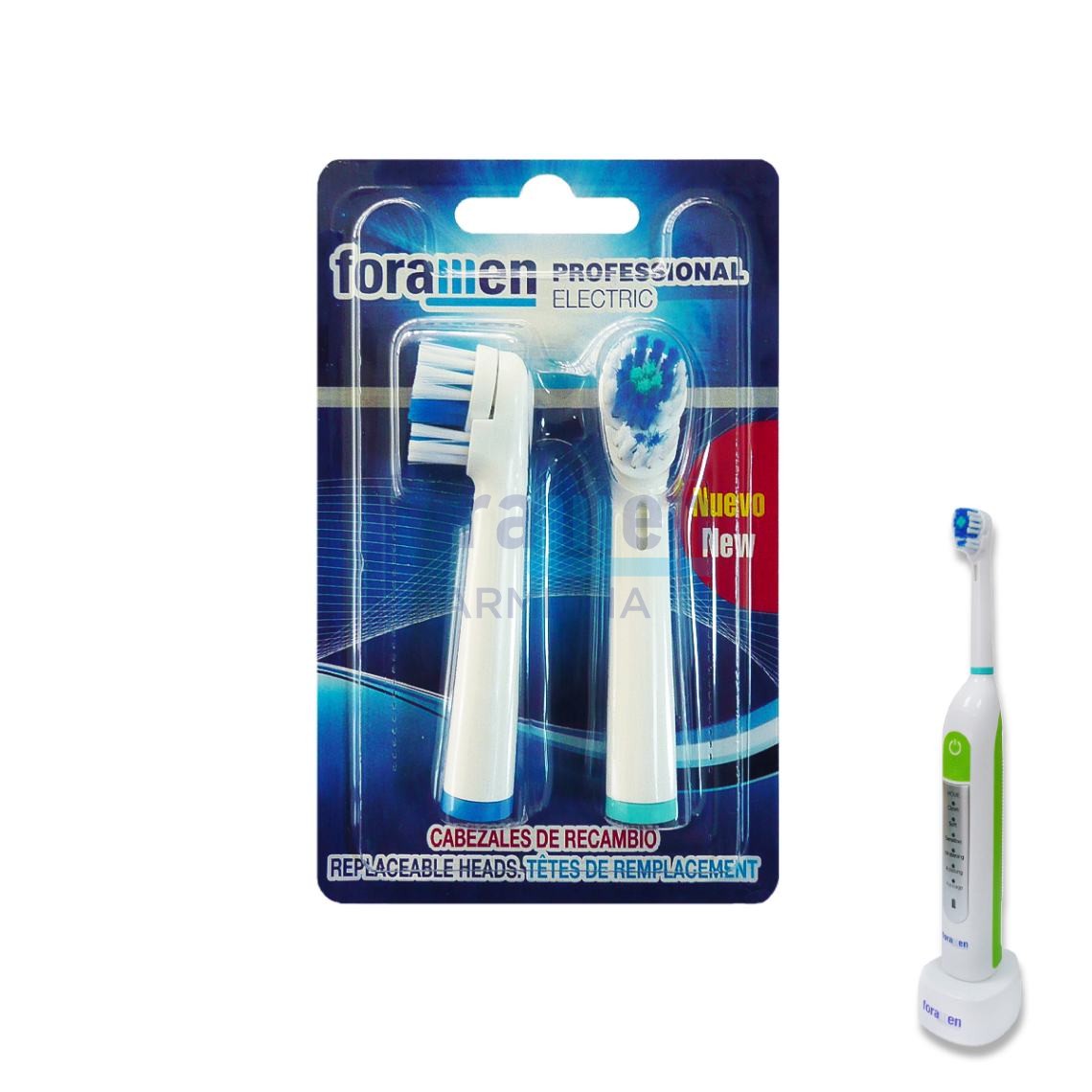 Spare heads for toothbrush «RS6» 2 pcs.