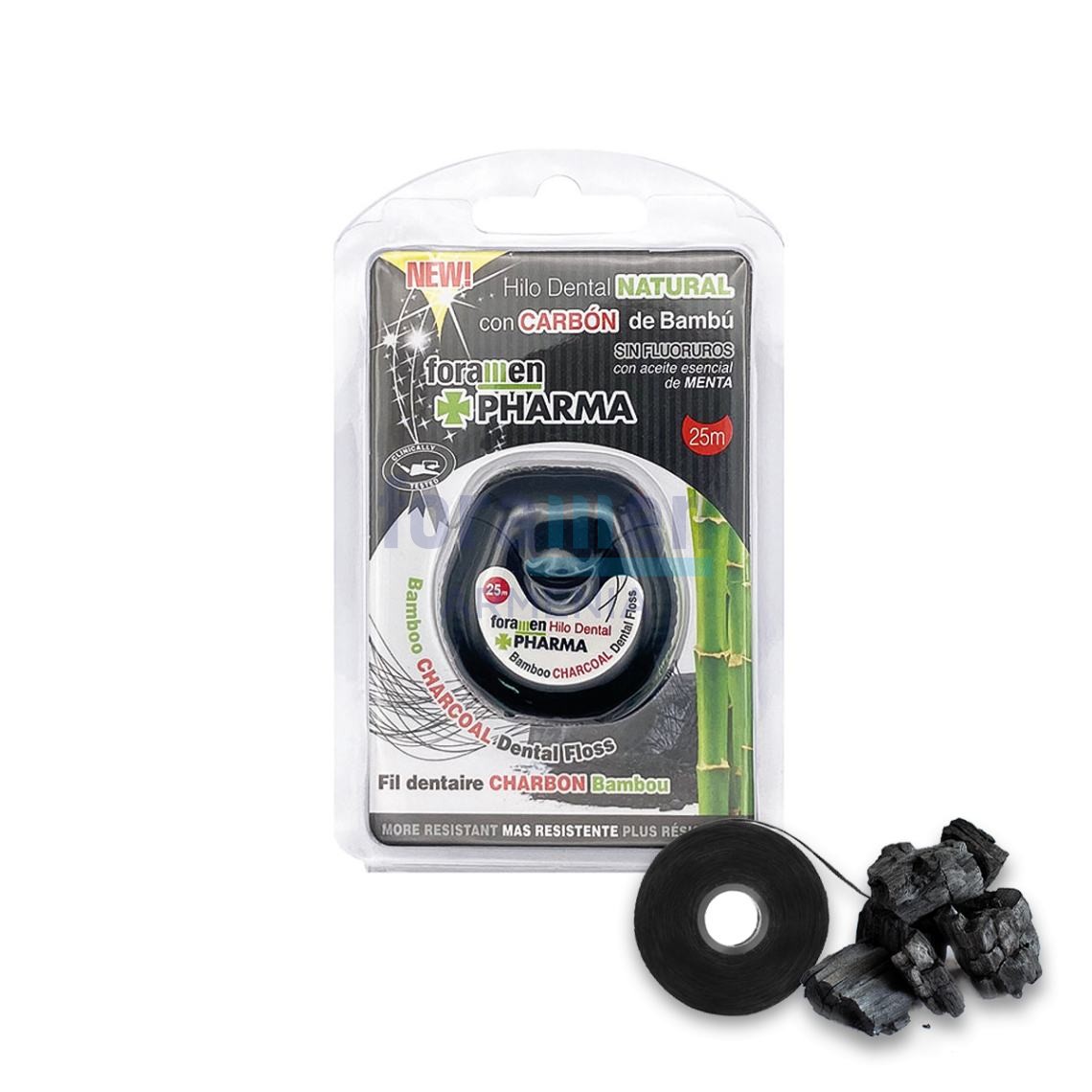CHARCOAL dental floss 25m